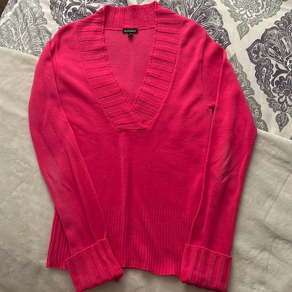 Le Chateau Pink knit sweater
